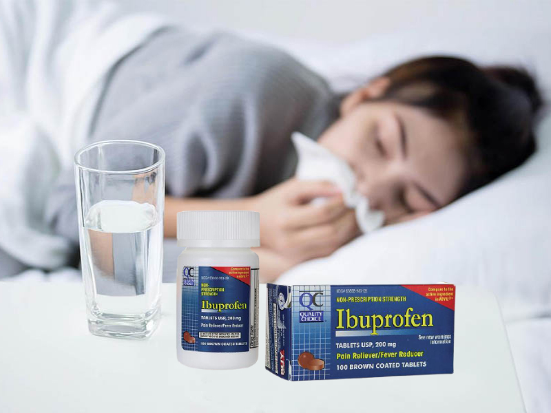 Thuốc Ibuprofen giúp hạ thân nhiệt khi sốt và hiệu quả kéo dài hơn paracetamol